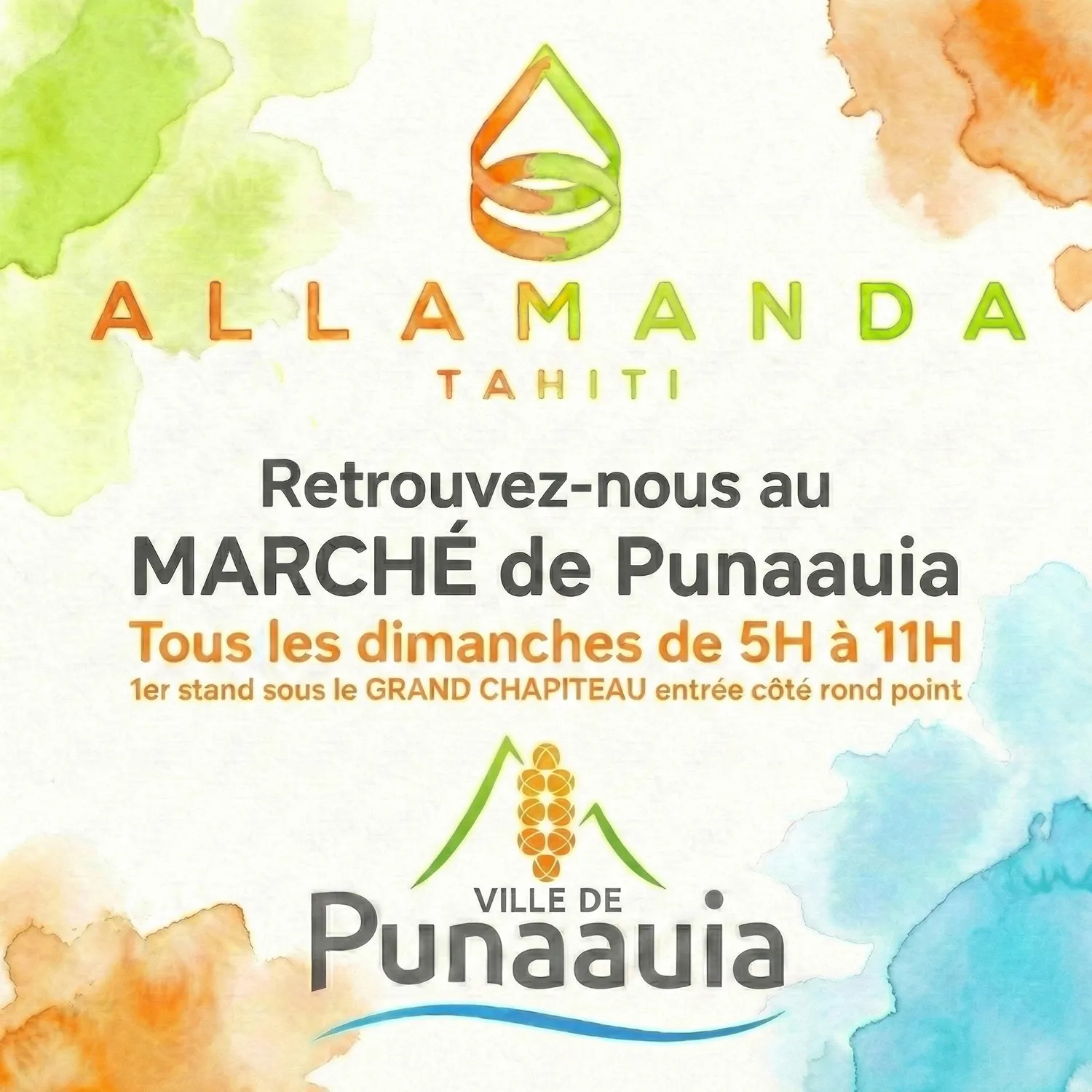 Retrouvez-nous au Marché de Punaauia